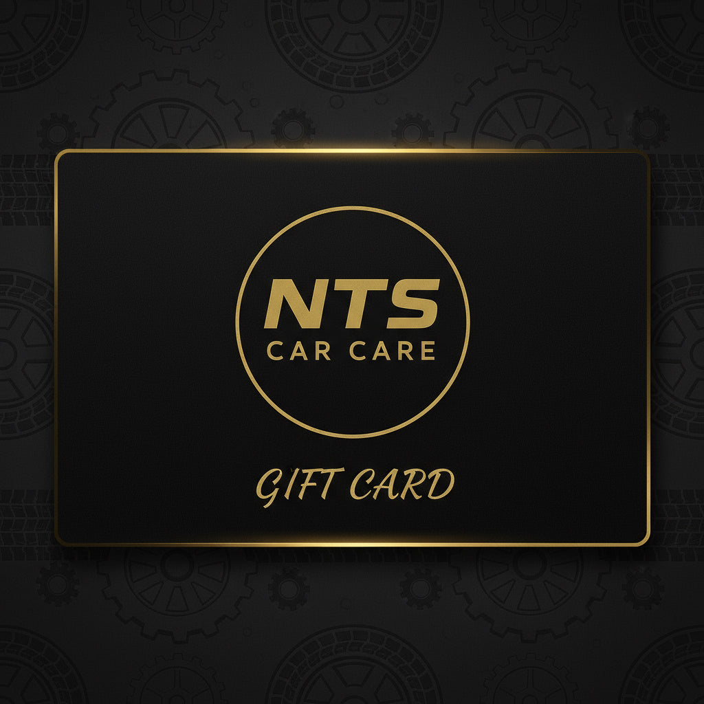Подаръчна карта за продукти NTS Car Care.“