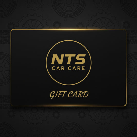 Подаръчна карта за продукти NTS Car Care.“